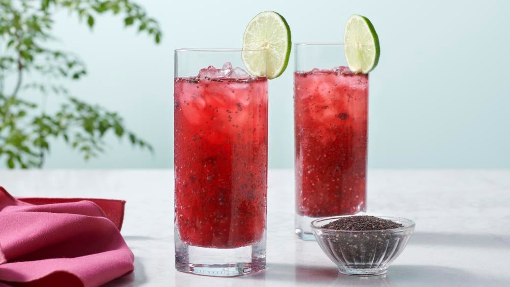Hibiscus Chia Lemonade